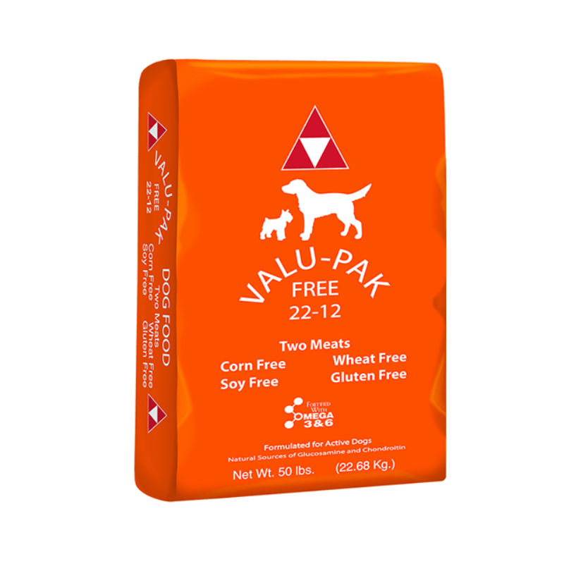 Valu-Pak Free 22-12 Dry Dog Food (Orange Bag), 50 lb